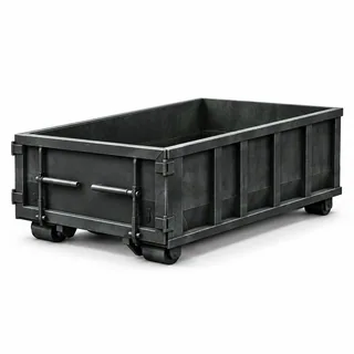 Illustration of the low profile disposal bin profile